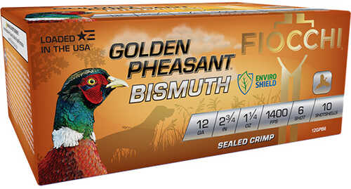 Fiocchi Ammo Golden Pheasant 12 Gauge 2.75" #5 Shot 10 Rounds